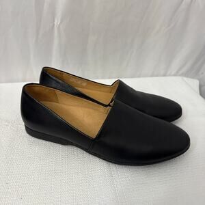 Dansko Larisa Shoes Womens Size 9 Black Leather Slip On Comfort Loafer Flat 39
